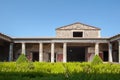 Summer in the peristyle garden of the House of Menander, Pompeii, Italy Royalty Free Stock Photo