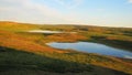 Summer photograph of the landscape of the tundra.