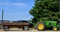 John Deere Tractor and Harvest Wagon #2