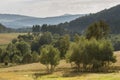 Summer Polish landscape in Sudety mountains