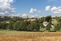 Summer Polish landscape in Sudety mountains