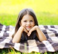 Summer portrait cute little girl Royalty Free Stock Photo