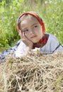 Summer portrait of little girl Royalty Free Stock Photo