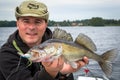 Summer portrait with walleye Royalty Free Stock Photo