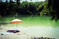 Summer at Poschinger Weiher lake near Munich