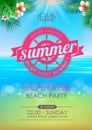 Summer poster cocktail beach party. Lettering poster summer vacaSummer poster cocktail beach party. Lettering poster summer vacati