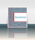 Summer poster. summer background. Effects poster, frame. Happy holidays card, Enjoy your summer Royalty Free Stock Photo