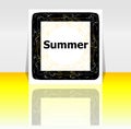 Summer poster. summer background. Effects poster, frame. Happy holidays card, Enjoy your summer Royalty Free Stock Photo