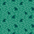 Summer print animals dolphin seamless shark fin pattern for fabrics and wrapping and kids clothes and beach textiles Royalty Free Stock Photo