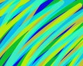 Abstract background green yellow blue diagonal lines