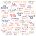 Summer quotes set