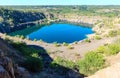 Summer Radon Lake in place of flooded granite quarry, Mygia, Ukraine