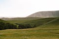 summer rain in the green mountains Royalty Free Stock Photo