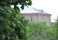 summer rain in the old Moscow courtyard