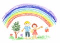 Summer rainbow Royalty Free Stock Photo