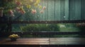 Summer rainy background. Illustration AI Generative