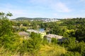 Recreation area on theWater reservoir in Brno-Bystrc, Czech Republic Royalty Free Stock Photo