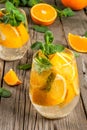 Summer refreshing orange drink