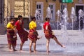 Summer Refreshment At City Fountain