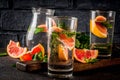 Summer refreshment grapefruit drink Royalty Free Stock Photo