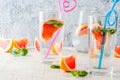 Summer refreshment grapefruit drink Royalty Free Stock Photo