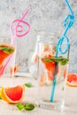 Summer refreshment grapefruit drink Royalty Free Stock Photo