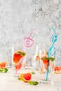 Summer refreshment grapefruit drink Royalty Free Stock Photo