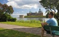 Summer relax in Swedish park