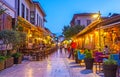 Summer restaurants in old Antalya, Turkey