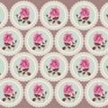 Summer retro floral seamless pattern (roses) in the style shabby Chic, provence, boho.