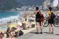 Summer in Rio has crowded beaches and enhanced policing