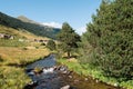 Summer in the River of Vall d Incles, Canillo, Andorra