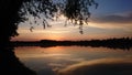 Summer, riverbank, walk, clouds, nature, sunset