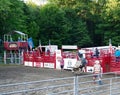 Summer Rodeo Bull Riding Royalty Free Stock Photo