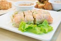 Summer Roll , Salad roll , Fresh Spring Roll , Vietnamese Food Royalty Free Stock Photo
