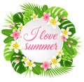 Summer round background