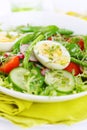 Summer salad of asparagus and green peas