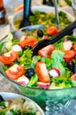 Summer salad bar Royalty Free Stock Photo