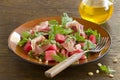 Summer salad with water-melon Royalty Free Stock Photo