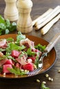 Summer salad with water-melon Royalty Free Stock Photo