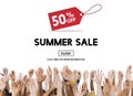 Summer Sale Advertising Discount Promotion Concept