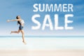 Summer sale advertising Royalty Free Stock Photo