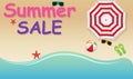 Summer sale background Royalty Free Stock Photo