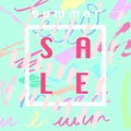 Summer sale banner design template