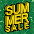 Summer Sale banner design template for promotion