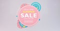 Summer sale banner modern design tropical leaves background 3d template illustration