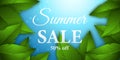Summer sale banner. Special offer. Discount banner template Royalty Free Stock Photo