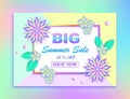 Summer sale banner Royalty Free Stock Photo