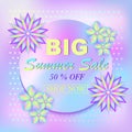 Summer sale banner Royalty Free Stock Photo