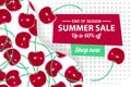 Summer sale banner template, Summer sale bright background for your advertisement